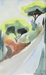 Road with trees by Nello Bini, offered Sep 2022
