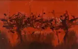 Renato Borsato, Vineyard at sunset
