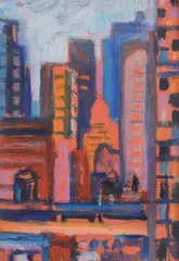 Agenore Fabbri, New York, 1969, Signature lower right. On the reverse: signature