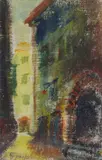 Ugo Fanfani, Locanda Cervia, 1969, Sign at the bottom to the left. On the reverse: signature