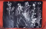 Felice Filippini, Figures in the night, Signature lower right. On the reverse: signature and title