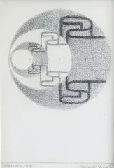 Marcello Guasti, Attendance, 1970, Signature and date lower right; title in the lower left. On the reverse: signature and dedication. Bibliography: