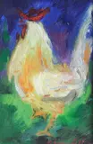 Felice Ludovisi, Rooster, 1960, Signature lower right. On the reverse: signature and date. Bibliography: