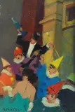 Carnival party by Renato Natali, Sign at the bottom to the left. On the reverse: signature. Bibliography:, offered Sep 2022