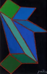 Minus by Achille Perilli, 1991, Signature and date lower right. On the reverse: signature, offered Sep 2022