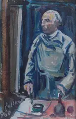 Self portrait by Silvio Polloni, 1960, Signature and date lower left. Bibliography:, offered Sep 2022