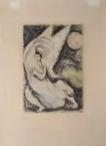 Marc Chagall, Promises to Jerusalem, 1958, Abbreviation bottom right; tiratur a bottom left. & nbsp; Plate
