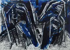 Without title by Vinicio Berti, 1958, Signature and date lower left., offered Sep 2022