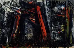 Composition by Vinicio Berti, 1958, Signature and date top left. On the reverse: signature and date., offered Sep 2022
