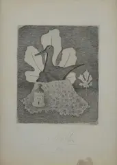 Print and leaf by Giuseppe Viviani, 1950, Signature and date lower right; edition lower left. & nbsp; Bibliography:, offered Sep 2022