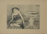 Giuseppe Viviani, Plate V (from the Novel Nero folder), 1946, Signature bottom right; edition lower left. & nbsp; Bibliography: