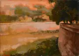 Ugo Attardi, View of the Tiber