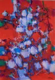 Ideo Pantaleoni, Chromatic composition, 1984, Signature and date lower right. On the reverse: signature