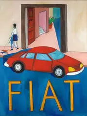 Giacomo Piussi, Fiat, 2003, Sul retro firma e data.