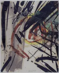 Composition by Mario Fallani, 1959, Signature and date in the lower center., offered Jul 2022