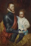 Riccardo Tommasi Ferroni, Self-portrait with Charles V