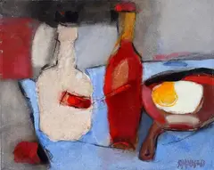 Eggs in the pan by Vittorio Sopracase, 1963, Signature and date lower right. On the reverse: signature, offered Jul 2022