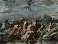 Universal Judgment by Ugo Capocchini, Oil painting on canvas, offered Jul 2022