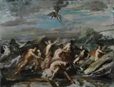 Ugo Capocchini, Universal Judgment, Oil painting on canvas