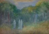 Fernand Riblet, Souls in Purgatory, On the reverse: signature.