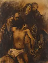 Deposition by Mario Bucci, 1940, Signature and date lower left., offered Jul 2022