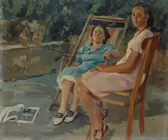 Michele de Simone, On the terrace