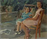 Michele de Simone, On the terrace