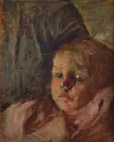Cesare Ciani, Infant, Sign at the bottom to the left.