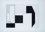 Ambiguous space by Gualtiero Nativi, 1978, On the reverse: label Galleria Poggiali Forconi, offered Jun 2022