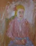 Pio Semeghini, Little girl with apple