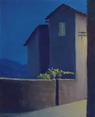 Night at Castel Madama by Luce Balla, 1971, Sign at the bottom to the left. On the reverse: signature, offered Jun 2022