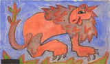 Neri Nannetti, Lion, Sign at the bottom to the left.