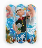 Jeff Koons, Popeye, 2021, The Skateroom certified. Work created in conjunction with the exhibition "Jeff Koons Lost in America" organized