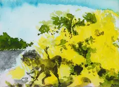 Without title by Aligi Sassu, 1960, Signature lower right. Work archived in the Aligi Sassu Archive., offered Jun 2022