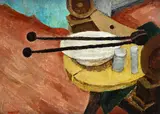 Fausto Pirandello, Still life with springs