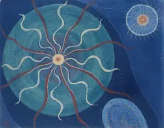 Marine motifs by Gerardo Dottori, 1932, Signature and date lower left. On the reverse: description of the work with declaration of authenticity by Bruno, offered Jun 2022