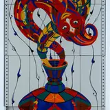 Carmine Calvanese, Posturamania, 1996, On the reverse: signature