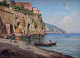 Augusto Lovatti, Sorrento, Signature and title lower left.