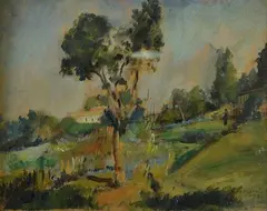 Landscape by Luigi Crisconio, 1941, Signature and date lower right. & Nbsp;, offered Jun 2022