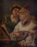 Pio Sanquirico, Concertino, Signature lower right.