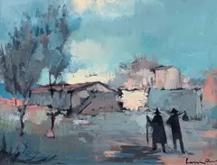 Landscape by Voltolino Fontani, Signature lower right. & Nbsp;, offered Jun 2022
