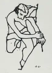 Without title by Felice Casorati, Initials and embossed stamp with initials of the author at the bottom right; edition lower left., offered May 2022