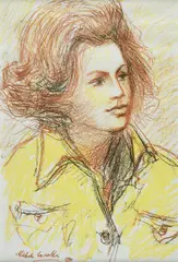 Portrait of girl by Michele Cascella, Signature and date lower left., offered May 2022