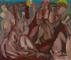 Nudes by Riccardo Schweizer, 1970, Signature and date lower right. On the reverse: Galleria Fratelli Orler stamp, offered May 2022