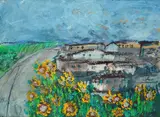 Maurilio Colombini, Landscape, Signature lower right.