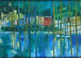 Nello Pacchietto, Landscape in S. Remo, 1958, Signature and date lower right. On the reverse: signature