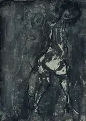 Umberto Milani, Figure of a woman, Signature top left.
