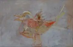 Seagull by Mario Francesconi, 1960, Sign at the bottom to the left. Signature, offered May 2022