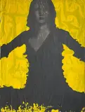Paolo Leonardo, Without title, Mixed technique on paper on canvas