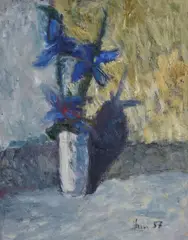 Walter Fusi, Flowerpot, 1957, Signature and date lower right.